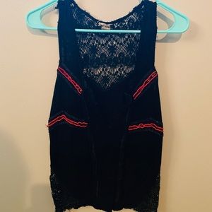 Medium lace tank top